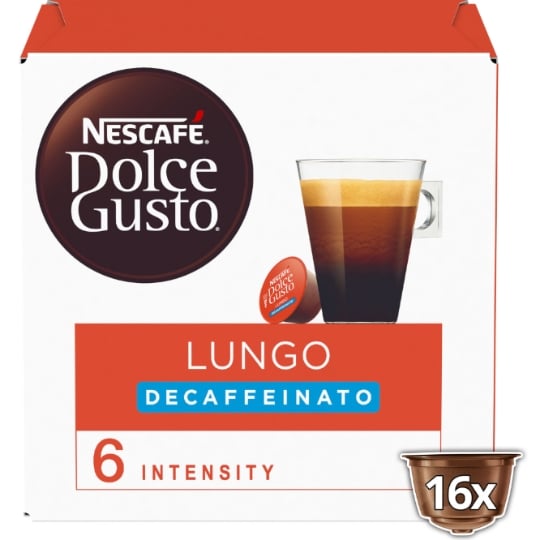 Café Capsules Lungo Décaféiné Intensité 6 Compatible Dolce Gusto NESCAFE DOLCE GUSTO