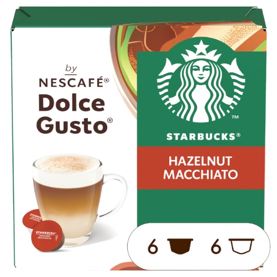 Café Capsules Noisette Macchiato Compatible Dolce Gusto STARBUCKS