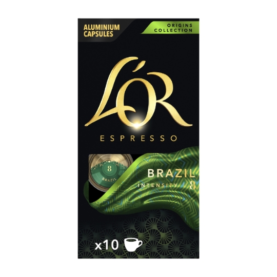 Café Capsules Brésil Intensité 8 Compatibles Nespresso® L'OR