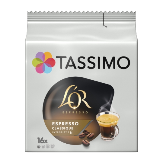 Café Dosettes Espresso Classique L'Or Compatible Tassimo TASSIMO