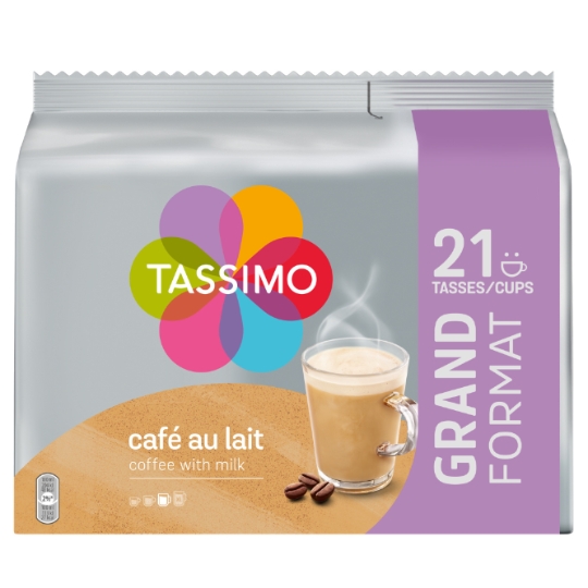 Café Dosettes Café au Lait Compatible Tassimo TASSIMO