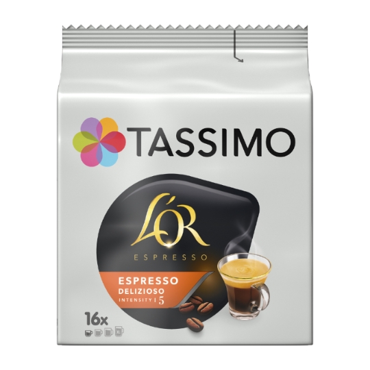 Café Dosettes Espresso Delizioso L'Or Compatible Tassimo TASSIMO