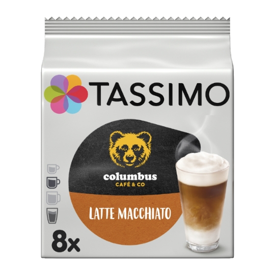 Café Dosettes Latte Macchiato Columbus Compatible Tassimo TASSIMO