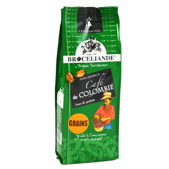 Café Grains De Colombie 100% Arabica BROCELIANDE