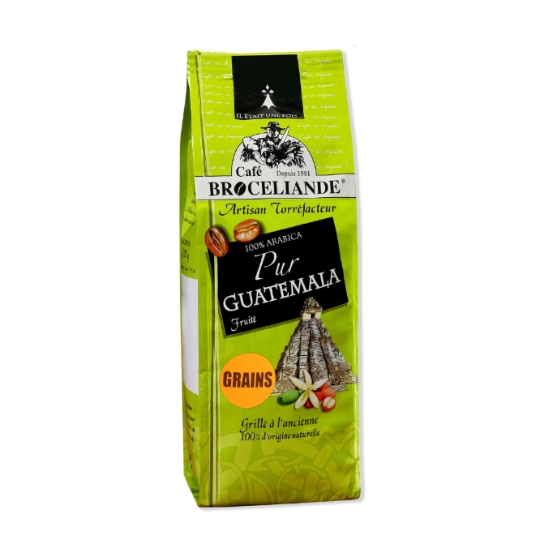 Café en Grains 100% Arabica Pur Guatemala Fruité BROCELIANDE
