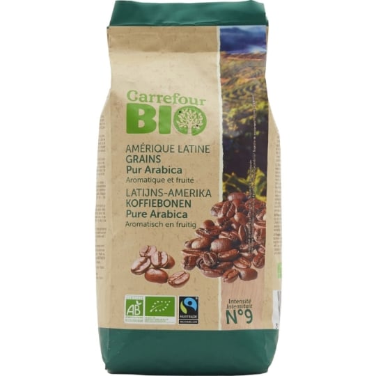 Café en Grains 100% Arabica Bio CARREFOUR BIO
