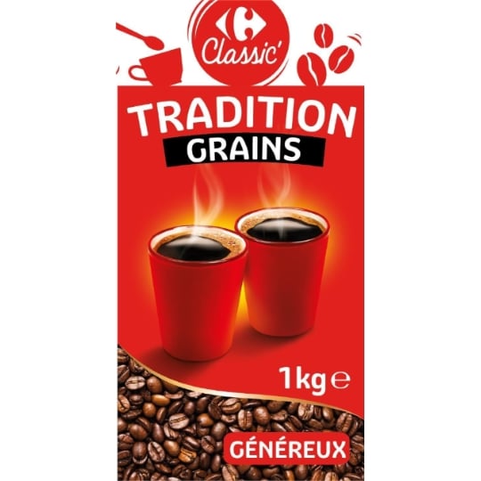 Café en Grains Tradition CARREFOUR CLASSIC'
