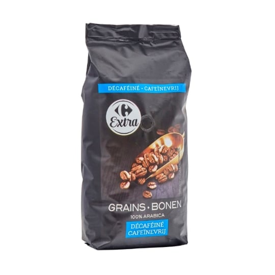 Café en Grains Décaféiné 100% Arabica CARREFOUR EXTRA