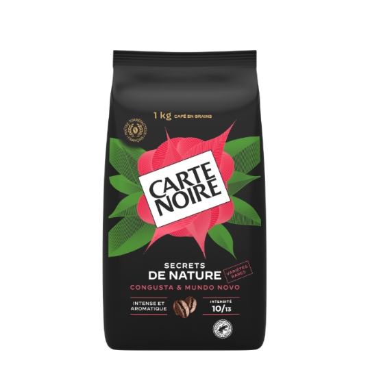 Café en Grains Secrets de Nature Congusta Mundo Novo Intensité 9 CARTE NOIRE