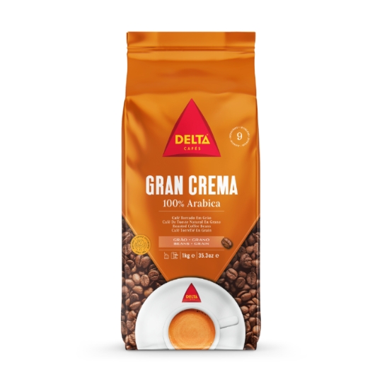 Café en Grain Gran Crema 100% Arabica Intensité 9 DELTA CAFES