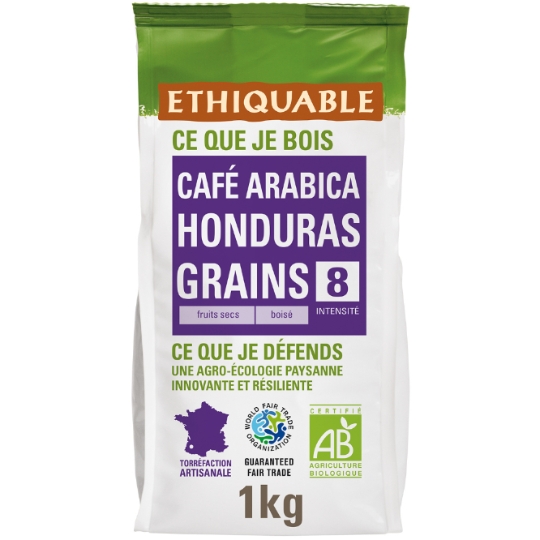 Café En Grains Pur Arabica Honduras Bio ETHIQUABLE