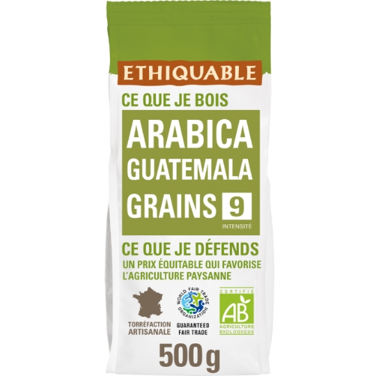 Café En Grains Pur Arabica Guatemala BIO ETHIQUABLE