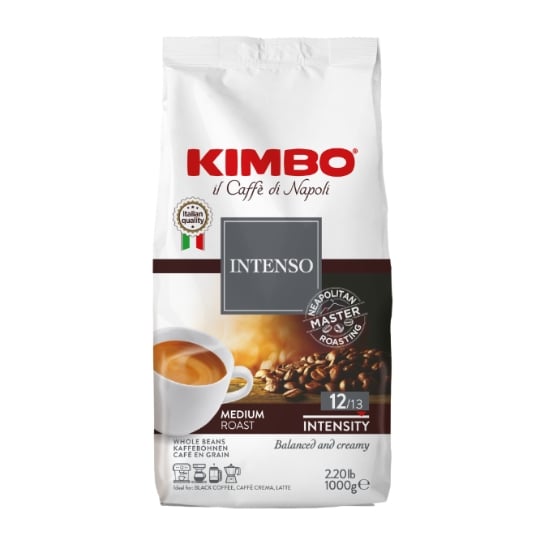 Café en Grains Intenso Intensité 12/13 Balanced and Creamy KIMBO