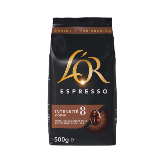 Café en Grains Espresso 100% Arabica Intensité 8 L'OR