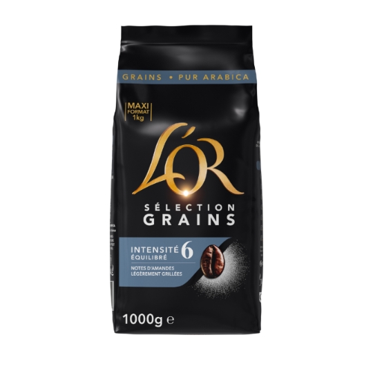 Café en Grains Sélection 100% Arabica Intensité 6 L'OR
