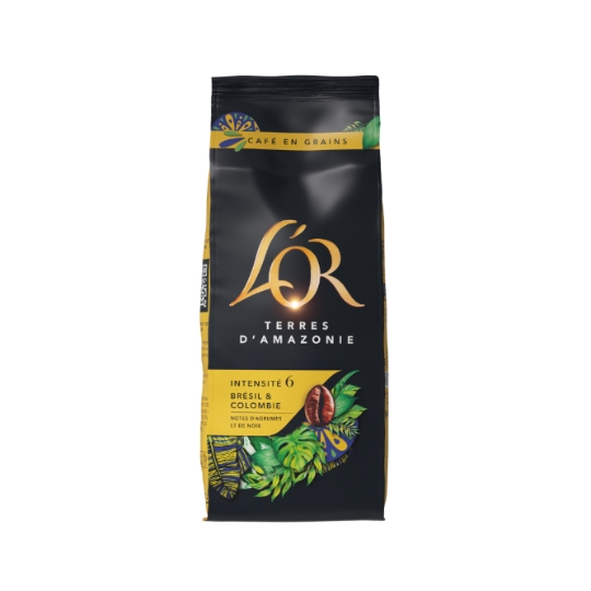 Café en Grains Terres d'Amazonie 100% Arabica Intensité 6 L'OR