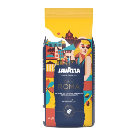 Café en Grains Tales of Roma Intensité 8/10 LAVAZZA