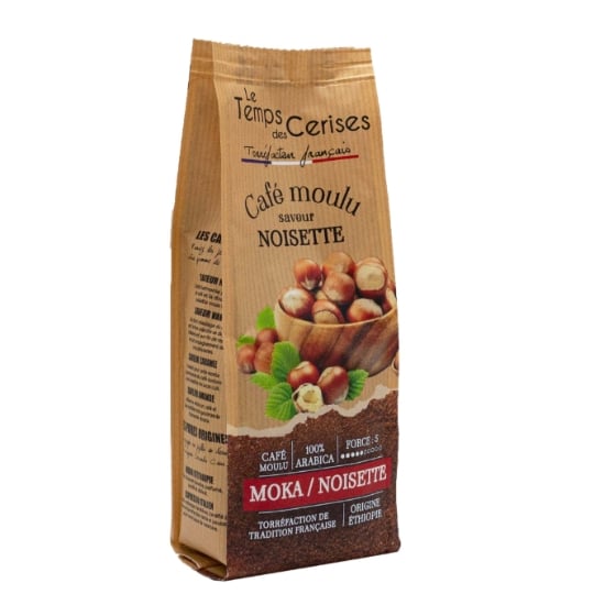 Café moulu 100% Arabica Intensité 5 Saveur Noisette Origine Ethiopie LE TEMPS DES CERISES
