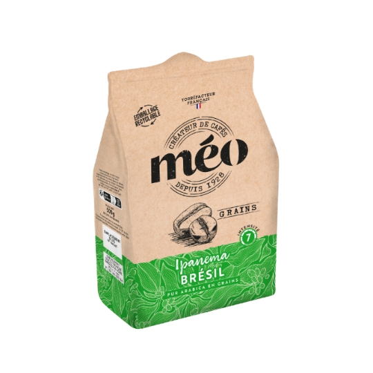 Café en Grains Pur Arabica Ipanema Brésil Intensité 7 MEO