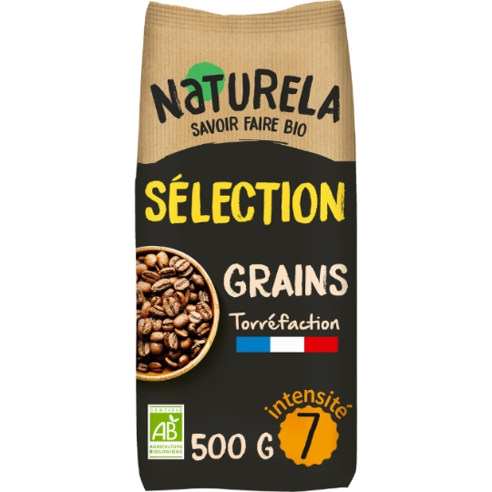 Café Grains bio Pur arabica NATURELA
