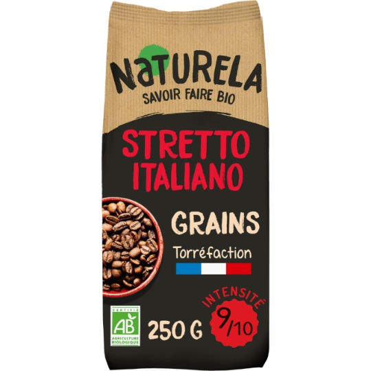 Café Grains bio Pur arabica NATURELA