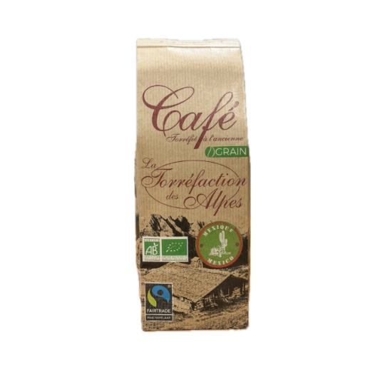 Café en Grains Mexique Bio Torréfié à l'Ancienne TORREFACTION DES ALPES