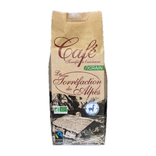 Café en Grains Pérou Bio Torréfié à l'Ancienne TORREFACTION DES ALPES