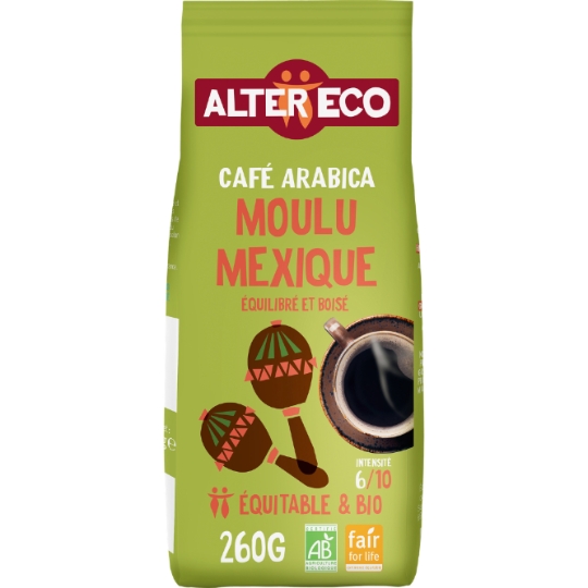 Café Moulu bio Mexique Pur arabica  ALTER ECO