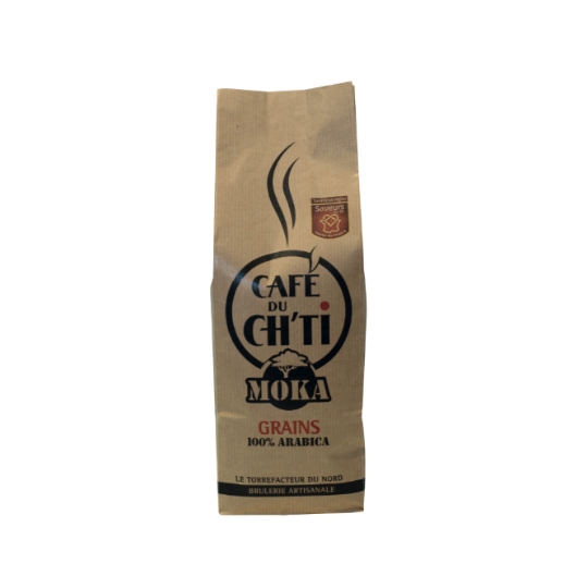 Café en Grains Moka 100% Arabica CAFE DU CH'TI