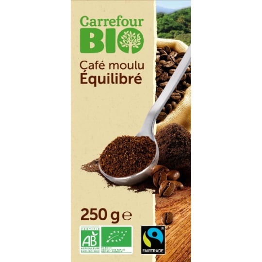 Café Moulu 100% Arabica Equilibré Bio CARREFOUR BIO