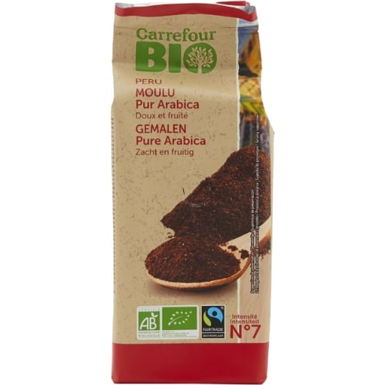Café Moulu 100% Arabica Pérou Bio CARREFOUR BIO