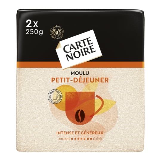 Café Moulu Petit Déjeuner Intensité 7 CARTE NOIRE