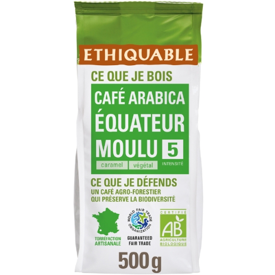 Café Moulu Pur Arabica Equateur Bio ETHIQUABLE