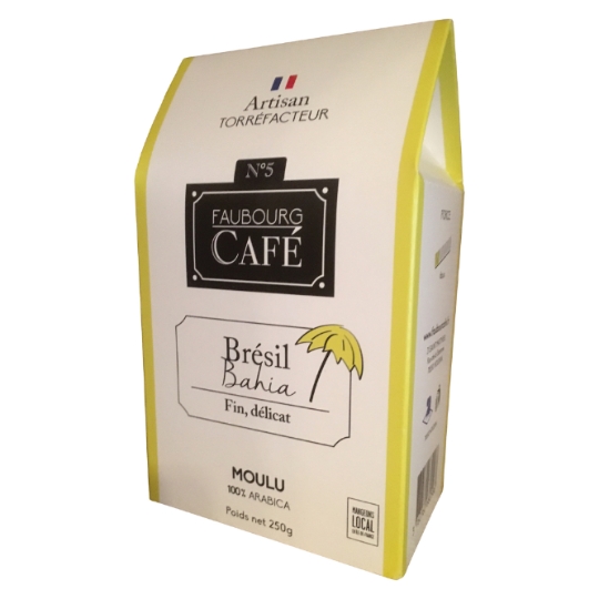 Café Moulu Brésil Bahia 100% Arabica FAUBOURG CAFE