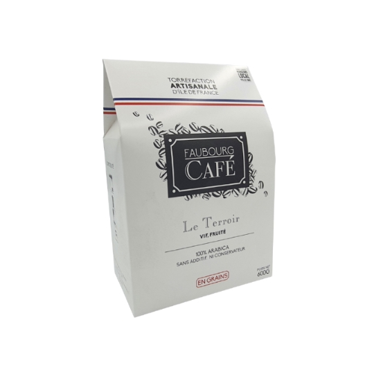 Café en Grains 100% Arabica Vif Fruité Torréfaction Artisanale d'Ile de France Local FAUBOURG CAFE
