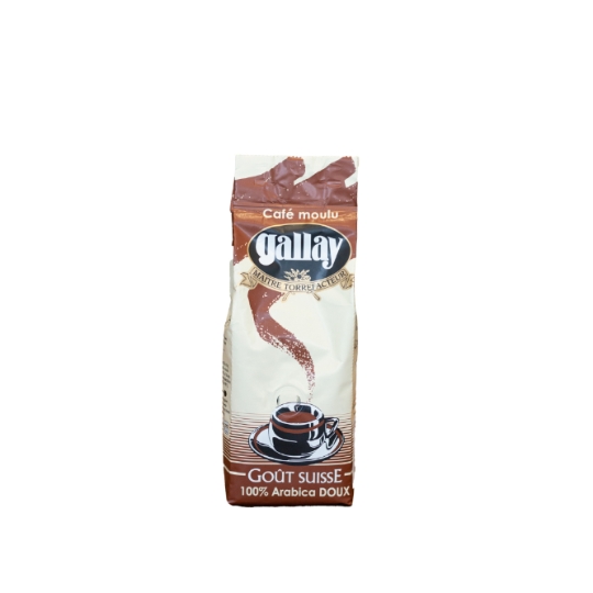 Café Moulu 100% Arabica Doux Goût Suisse GALLAY