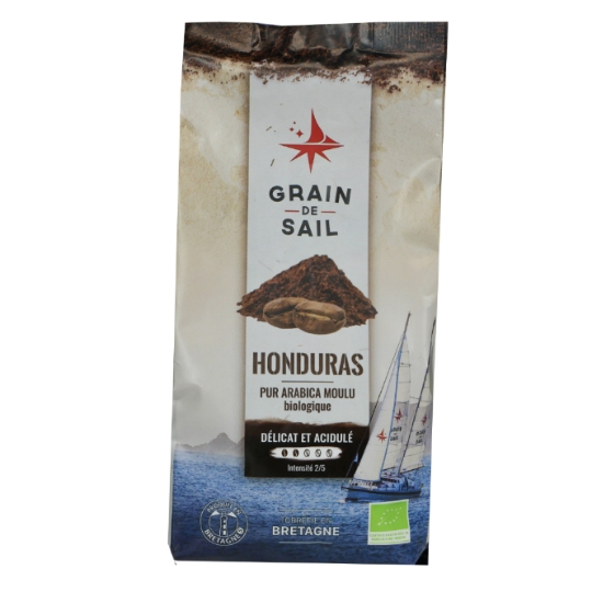 Café Moulu Pur Arabica Délicat Et Acidulé Intensité 2/5 Honduras Biologique GRAIN DE SAIL