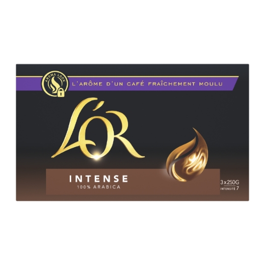 Café Moulu Intense 100% Arabica Intensité 7 L'OR
