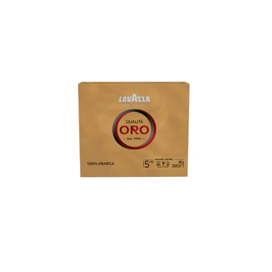 Café Moulu Qualita Oro 100% Arabica Intensité 5 LAVAZZA