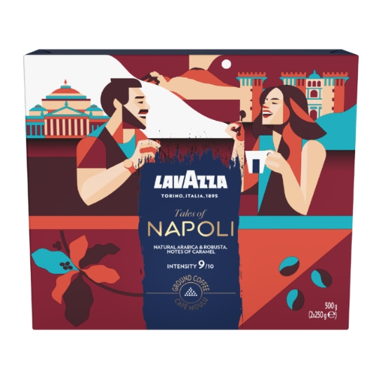 Café Moulu Tales of Italy Napoli Intensité 9/10 LAVAZZA