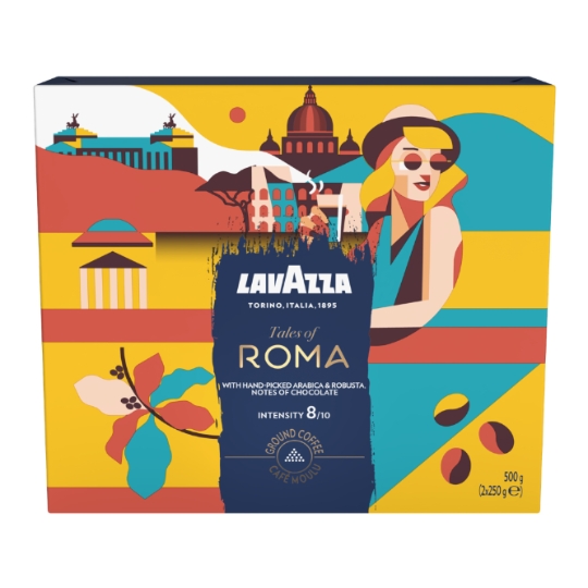 Café Moulu Tales of Italy Roma Intensité 8/10 LAVAZZA
