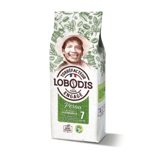 Café Moulu Pur Arabica Intensité 7 Pérou Bio LOBODIS