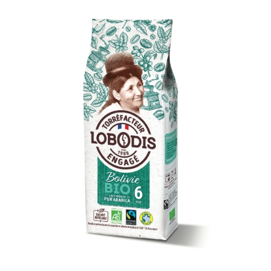 Café moulu bio Bolivie Villa Oriente pur arabica LOBODIS