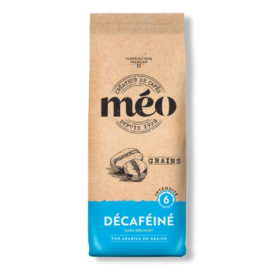 Café en Grains 100% Arabica Décaféiné MEO