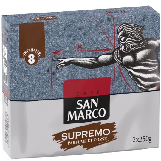 Café Moulu Parfumé Et Corsé Intensité 8 SAN MARCO