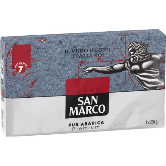 Café Moulu 100% Arabica Intensité 7 SAN MARCO