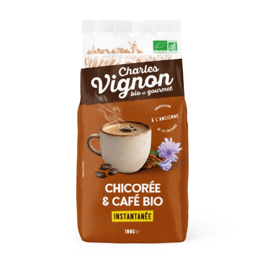 Chicorée et café Bio Instantanée CHARLES VIGNON