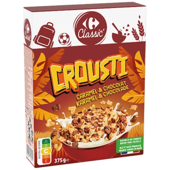 Céréales Crousti Caramel Chocolat CARREFOUR CLASSIC'