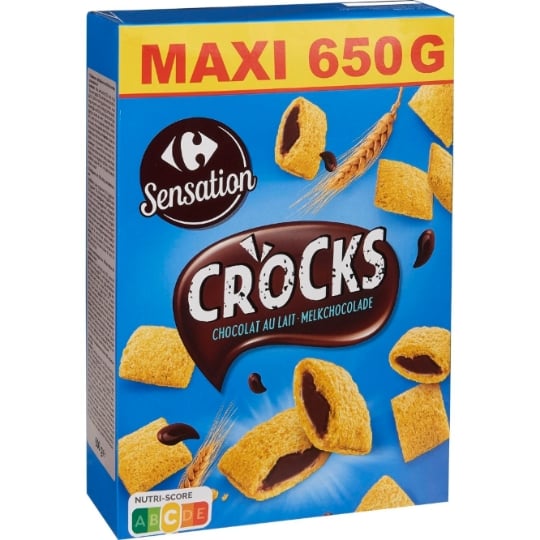 Céréales Crocks Chocolat au Lait CARREFOUR SENSATION