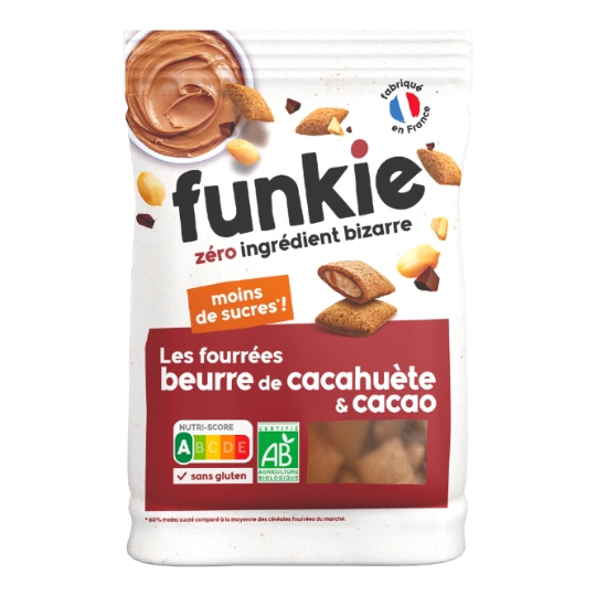 Céréales Les Fourrées Beurre De Cacahuète Et Cacao Bio FUNKIE